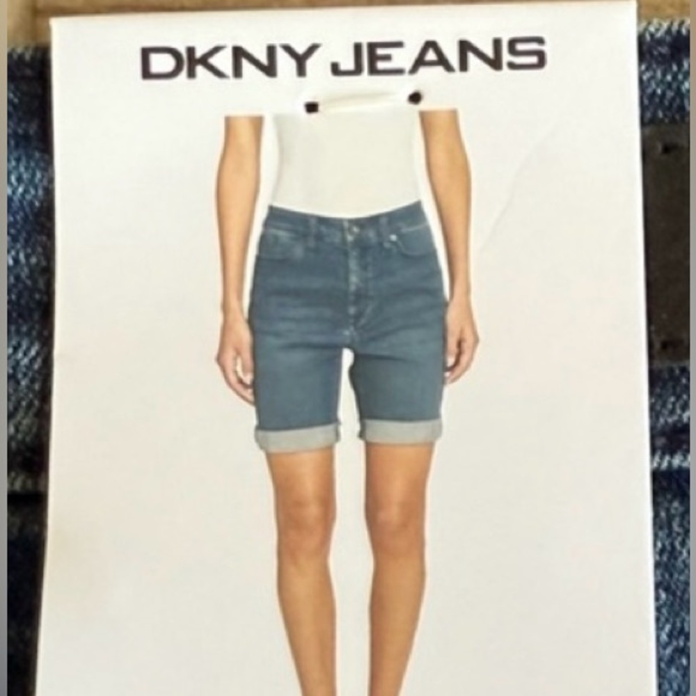 DKNY Indigo Denim Jean Shorts